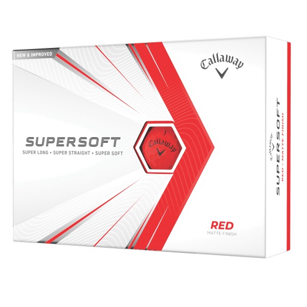 Callaway Supersoft21 Matt Bälle 12 Stk. rot