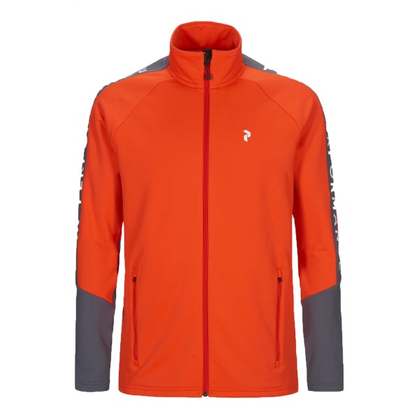 Peak Performance Rider Zip Jacke Herren orange/dunkelgrau