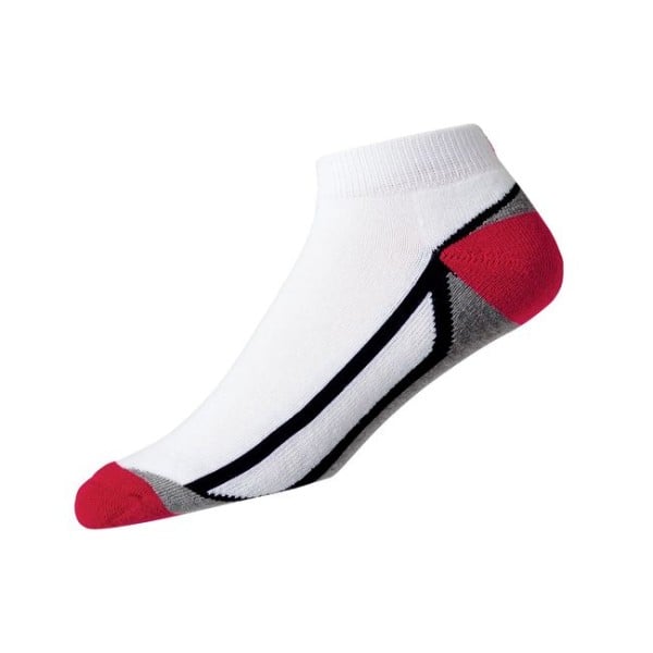 Footjoy ProDry Sport Fashion Socken Herren weiß/grau/rot 