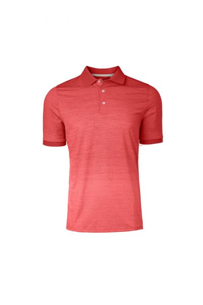 KJUS Melange Fading S/S Polo Herren rot