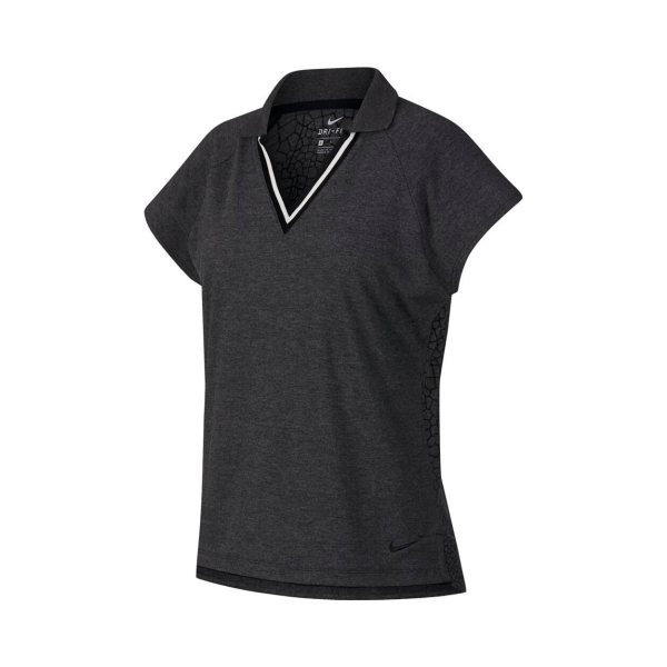 Nike shortsleeve Burnout Polo Damen schwarz