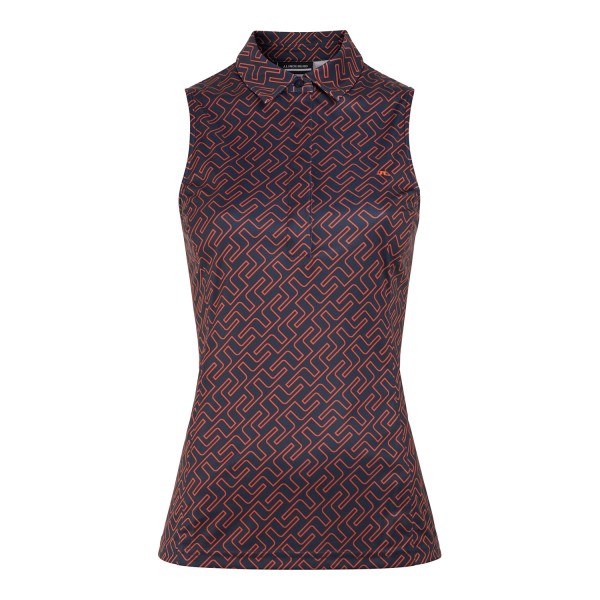 J.Lindeberg Dena Print Sleeveless Golf Top Damen