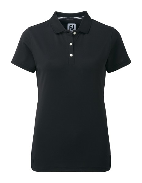 Footjoy Stretch Pique Solid Polo Damen schwarz