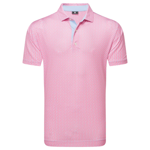 Footjoy Citrus Print Lisle Polo Herren