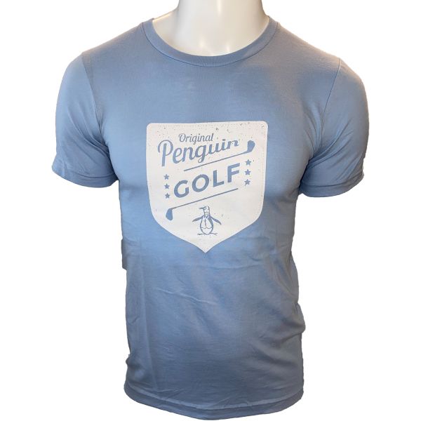Penguin Golf Logo T-Shirt Herren hellblau