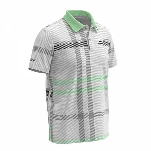 Colmar Solid Color Polo Herren grau/grün