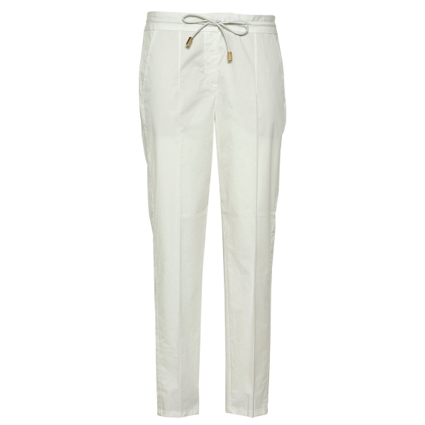 Spoon Paris String Poplin 7/8 Hose Damen weiß