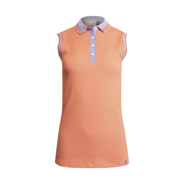 Kjus Ella Structure S/L Polo Damen orange