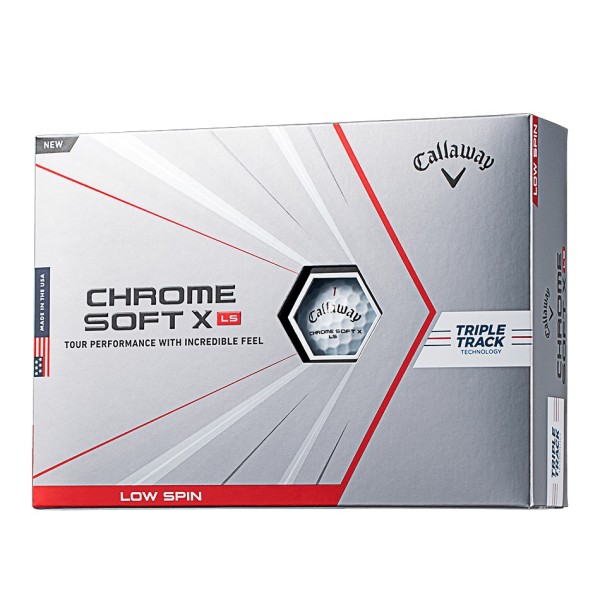 Callaway Chrome Soft X Tour Low Spin TripleTrack 21 Bälle 12 Stk. weiß