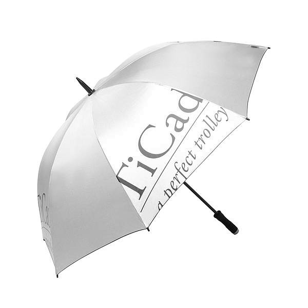 TiCad Regenschirm mit TiCad-Logo silber