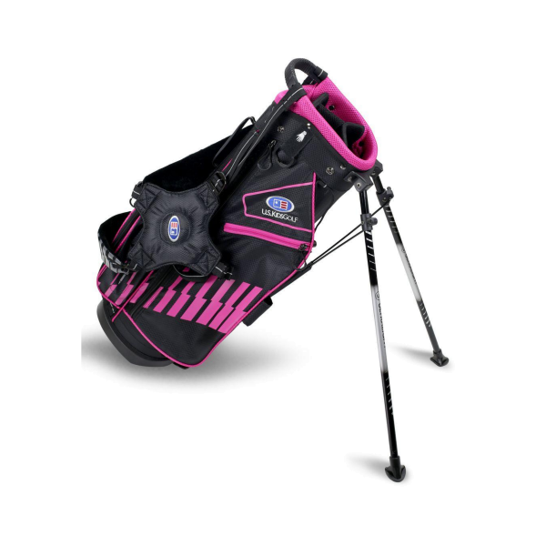 U.S. Kids Golf Standbag 2020 schwarz/pink