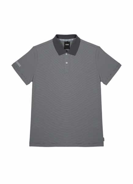 Colmar knitted Polo Herren grau