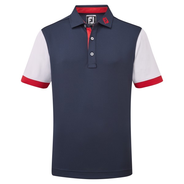 Footjoy Colour Block Pique Polo Kinder