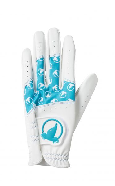 Honma Damen Paar Handschuhe weiß/türkis