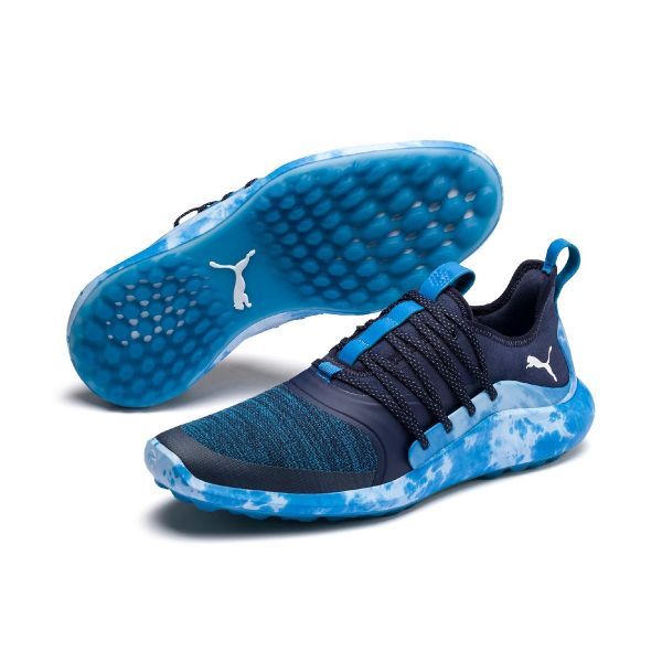 Puma Ignite NXT Solelace Love/Haight Golfschuh Herren grau/weiß/blau
