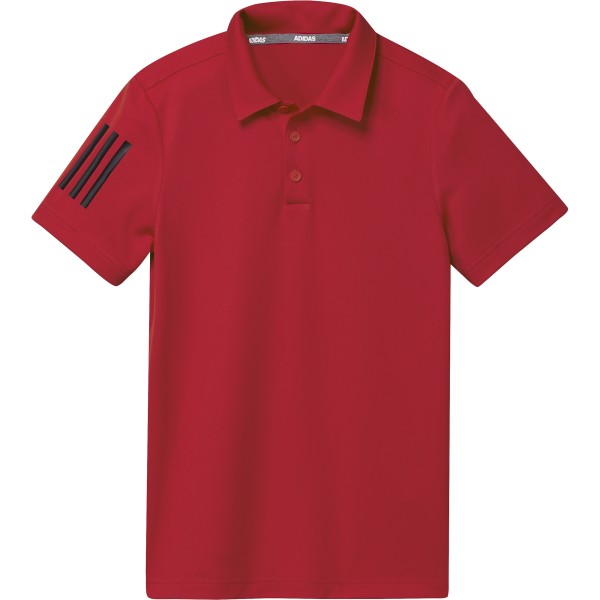 adidas 3 Stripe Polo Junior