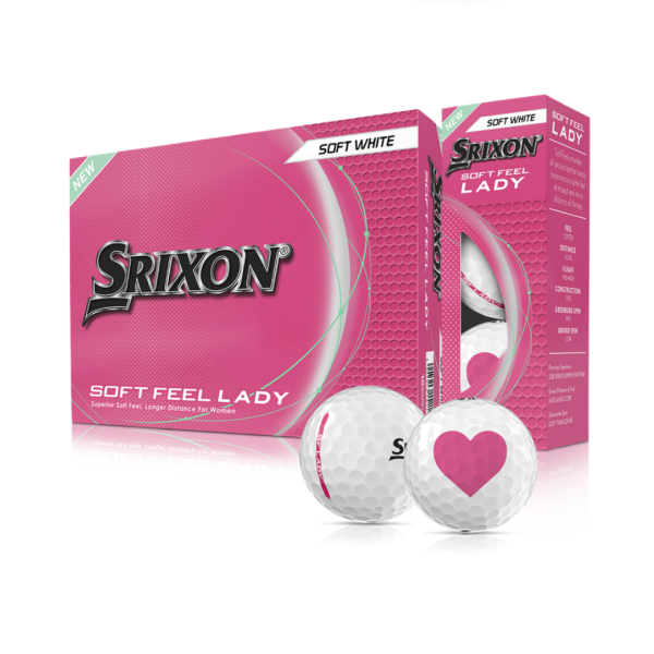 Srixon SOFT FEEL Lady Golfbälle 12Stk VALENTINSTAG weiß weiß