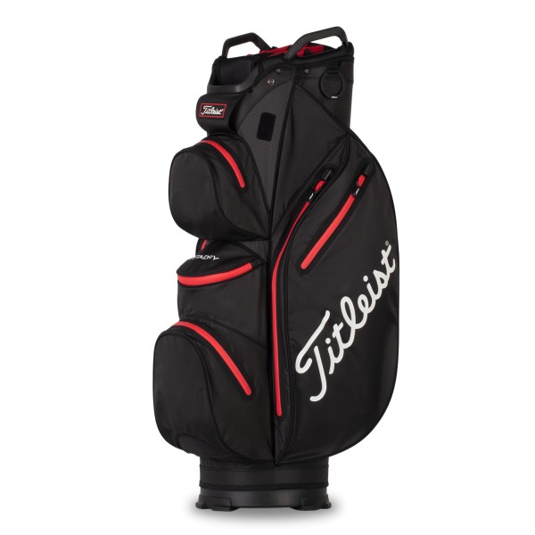 Titleist StaDry 14 Cartbag schwarz/rot