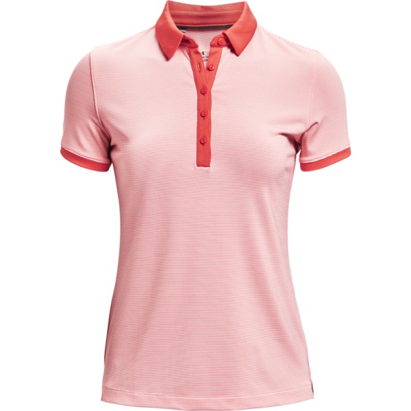 Under Armour Zinger SS Novelty Polo Damen orange/rot/grau