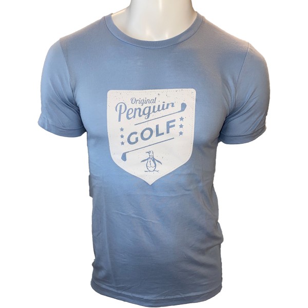 Penguin Golf Logo T-Shirt Herren hellblau