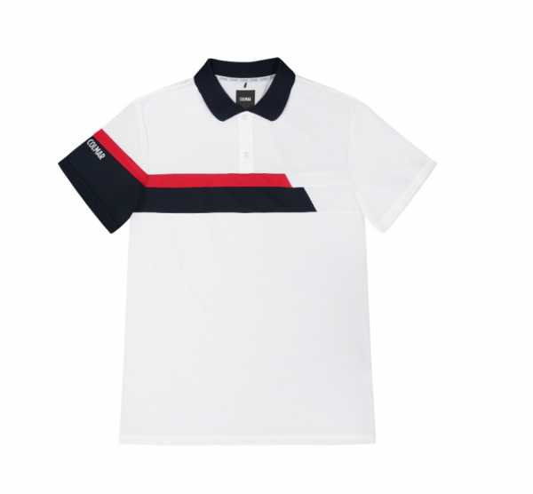 Colmar knitted Polo Herren weiß/grau/grün
