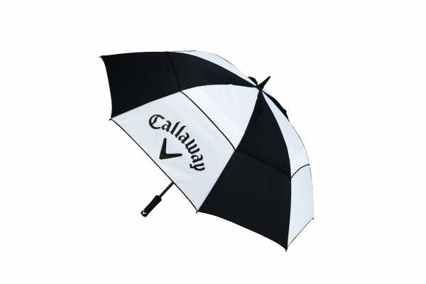 Callaway Clean Logo Regenschirm 60" schwarz/weiß