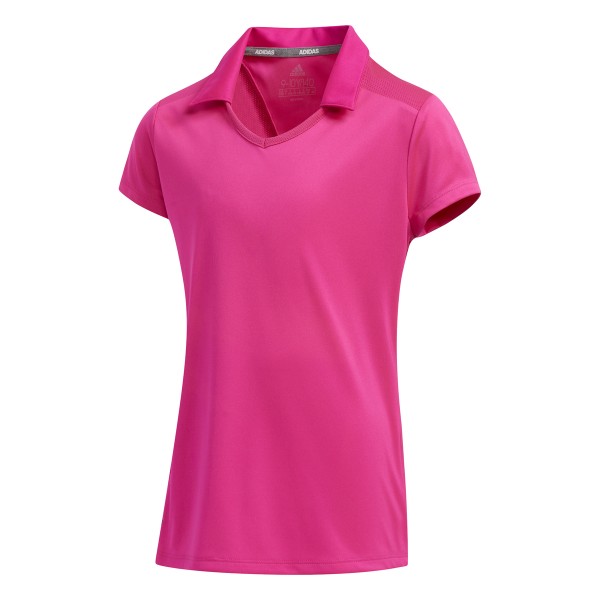adidas Solid Fashion Short Sleeve Polo Mädchen pink