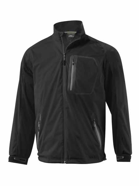 Mizuno Flex Rain Jacket Herren schwarz