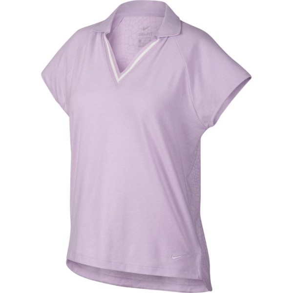Nike shortsleeve Burnout Polo Damen lila
