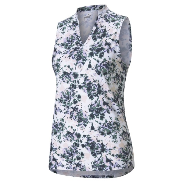 Puma Cloudspun Floral Tie Dye SL Polo Damen