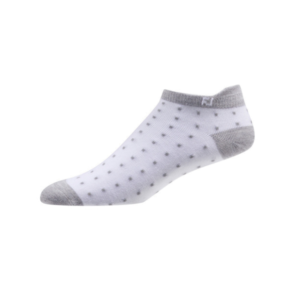 Footjoy ProDry Lightweight Roll Tab Fashion Socken Damen weiß/grau