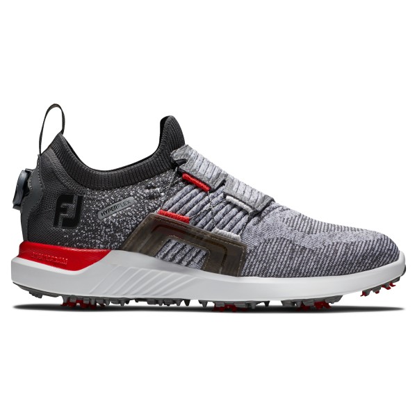 Footjoy Hyperflex BOA Golfschuh Herren grau/weiß/rot
