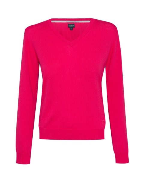 Chervo V-Neck Pullover Damen pink XL