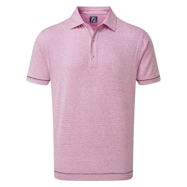 Footjoy Lisle Spacedye Microstripe Polo Herren helllila