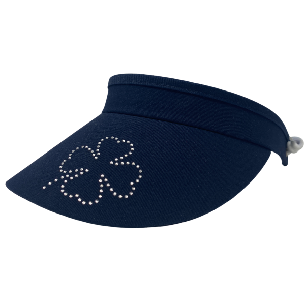 ER Golf Visor mit Spiralband navy - SWAROVSKI