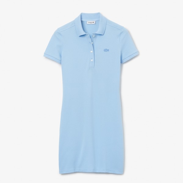 Lacoste Stretch-Baumwoll-Piqué Kleid Damen