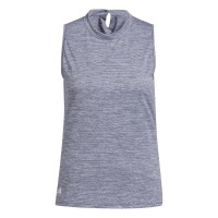 adidas Essentials Heathered Mock-Neck Sleeveless Golf Shirt Damen
