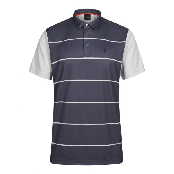Peak Performance Bandon Print Polo Herren grau