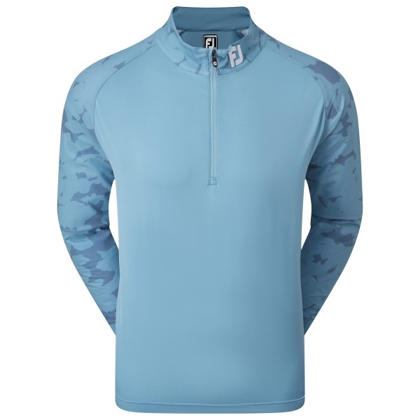 Footjoy Camo Floral 1/2-Zip Pullover Herren blau