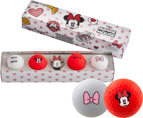 Palline Volvik Disney Collection 4 pezzi + marcatore di palline