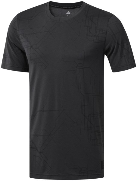 adidas Adicross Allover Graphic T-shirt Herren schwarz