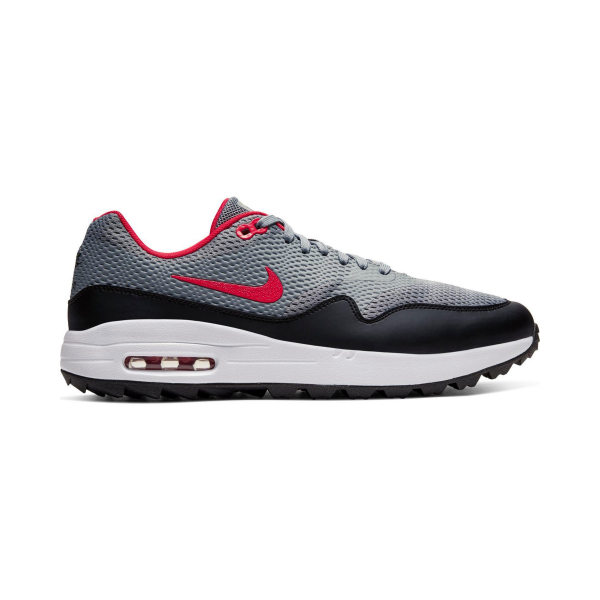 Nike Air Max 1G Textil Golfschuh Herren grau/rot