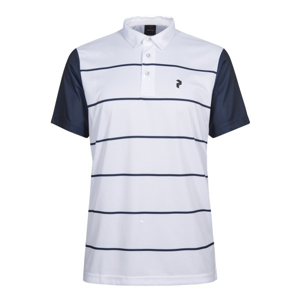 Peak Performance Bandon Print Polo Herren weiß/navy