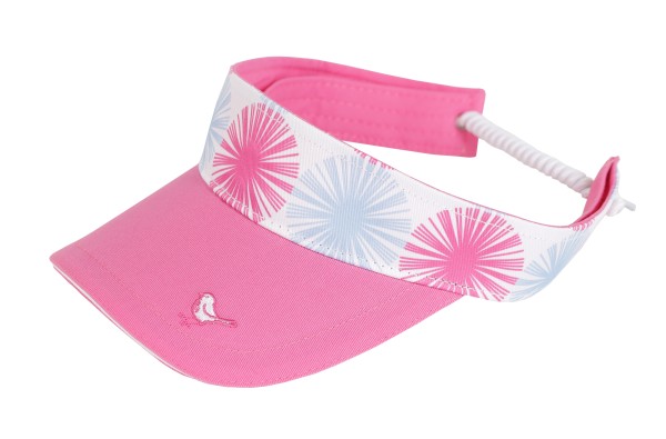 Girls Golf Puff Flower Visor Damen