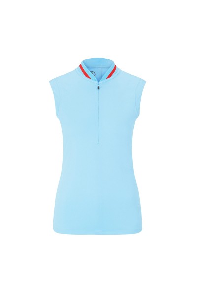 Bogner EVA Polo ohne Ärmel Damen hellblau