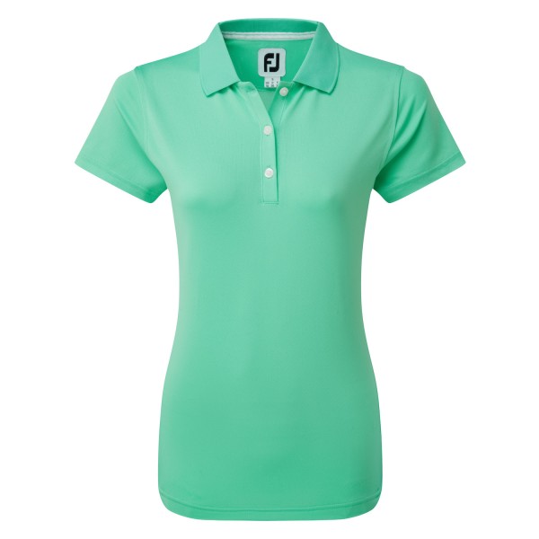 Footjoy Stretch Pique Solid Polo Damen grün