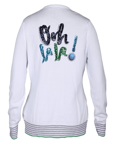 Girls Golf Oh La La Sweater Damen weiß