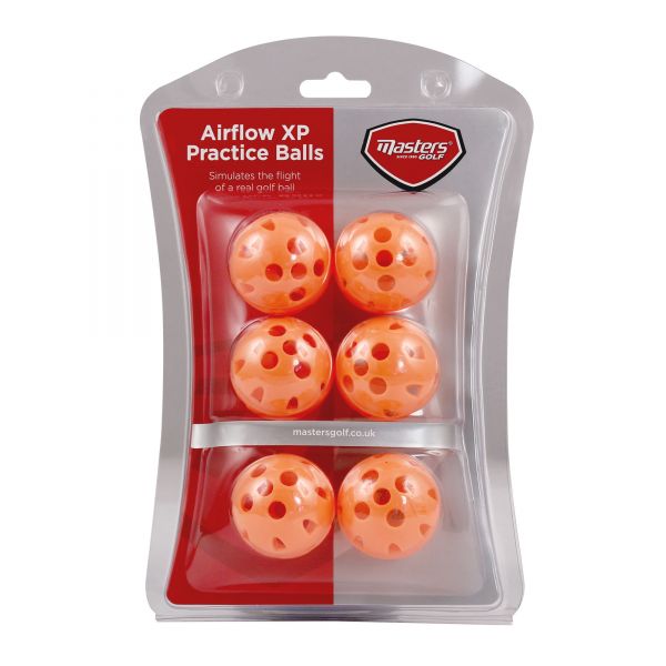 MASTERS Airflow Exercise Balls Yellow - 6 pieces