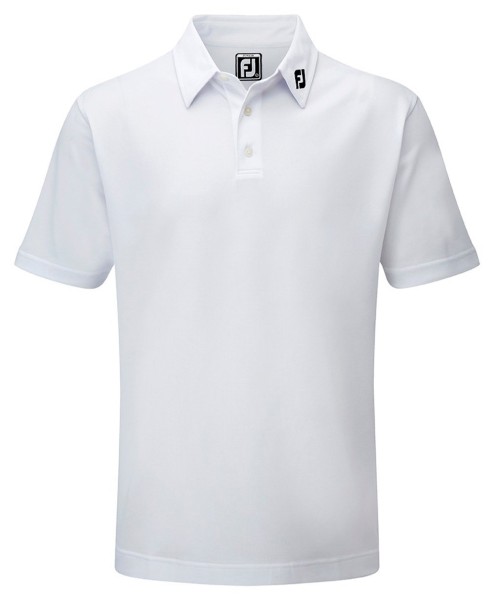 Footjoy Stretch Pique Solid Polo Junior weiß