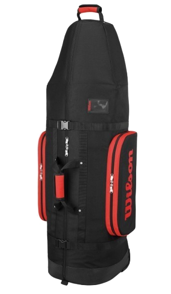 WILSON Travel Bag mit Rollen, schwarz-rot